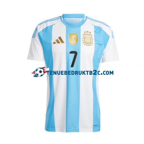 Thuisshirt Argentinië De Paul 7 Copa America Mannen 2024 S-S