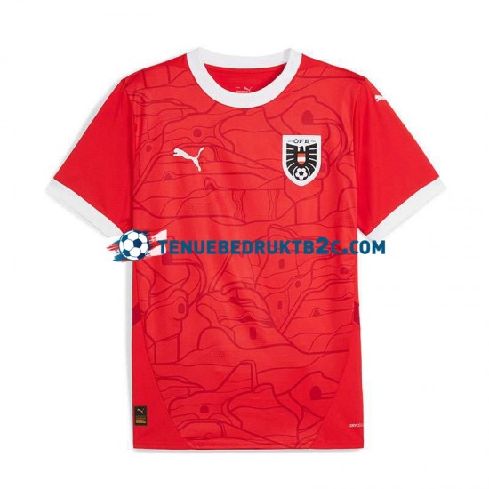 Thuisshirt Oostenrijk Mannen Europacup 2024 S-S Rood