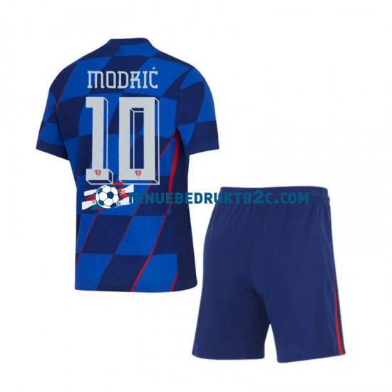 Uitshirt Kroatië Luca Modric 10 Voetbalteneu Kinderen Europacup 2024 S-S