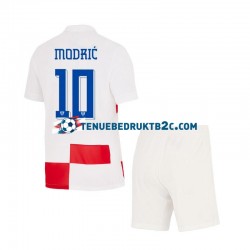 Thuisshirt Kroatië Luca Modric 10 Voetbalteneu Kinderen Europacup 2024 S-S