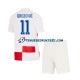 Thuisshirt Kroatië Marcelo Brozovic 11 Voetbalteneu Kinderen Europacup 2024 S-S