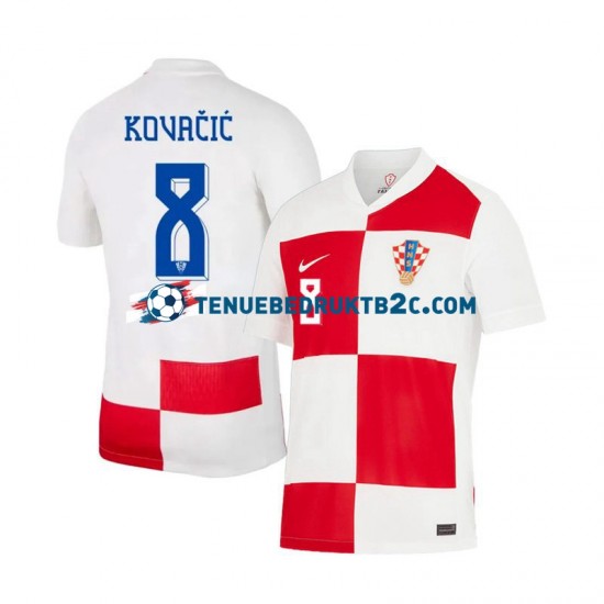 Thuisshirt Kroatië Mateo Kovacic 8 Mannen Europacup 2024 S-S