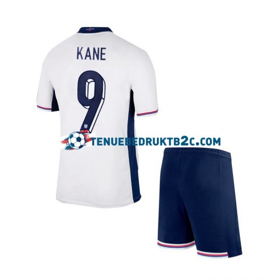 Thuisshirt Engeland Harry Kane 9 Voetbalteneu Kinderen Europacup 2024 S-S