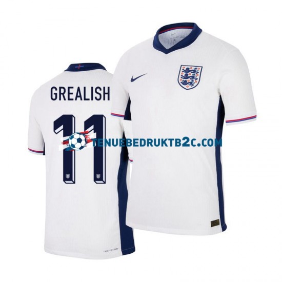 Thuisshirt Engeland Jack Grealish 11 Mannen Europacup 2024 S-S