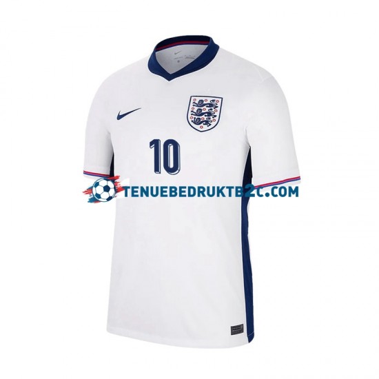 Thuisshirt Engeland Jude Bellingham 10 Mannen Europacup 2024 S-S Wit