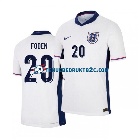 Thuisshirt Engeland Phil Foden 20 Mannen Europacup 2024 S-S