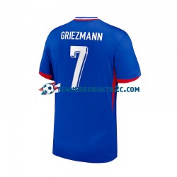 Thuisshirt Frankrijk Antoine Griezmann 7 Mannen Europacup 2024 S-S Blauw