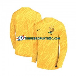 Thuisshirt Frankrijk Keeper Mannen Europacup 2024 S-S Geel