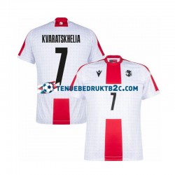 Thuisshirt Georgië Kvaratskhelia 7 Mannen Europacup 2024 S-S