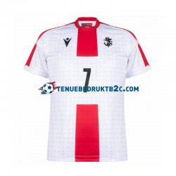 Thuisshirt Georgië Kvaratskhelia 7 Mannen Europacup 2024 S-S