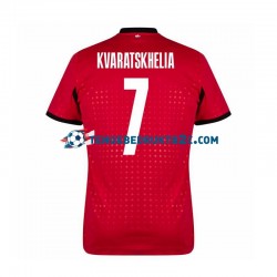 3de shirt Georgië Kvaratskhelia 7 Mannen Europacup 2024 S-S