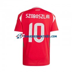 Thuisshirt Hongarije Dominik Szoboszlai 10 Mannen Europacup 2024 S-S Rood