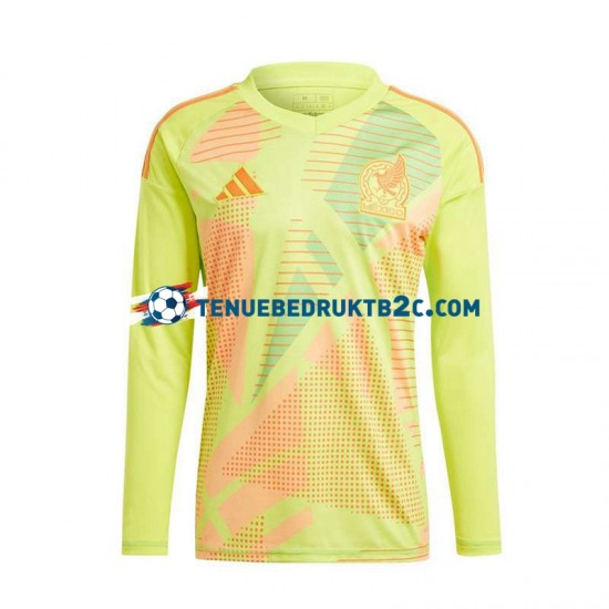 Uitshirt Mexico Keeper Mannen Europacup 2024 L-S Geel