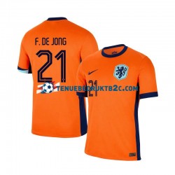 Thuisshirt Nederland Frenkie de Jong 21 Mannen Europacup 2024 S-S