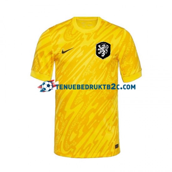 Uitshirt Nederland Keeper Mannen Europacup 2024 S-S Geel