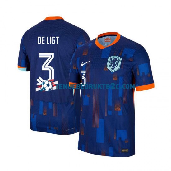 Uitshirt Nederland Matthijs de Ligt 3 Mannen Europacup 2024 S-S