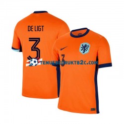 Thuisshirt Nederland Matthijs de Ligt 3 Mannen Europacup 2024 S-S