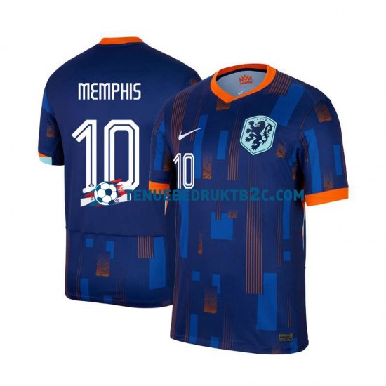 Uitshirt Nederland Memphis Depay 10 Mannen Europacup 2024 S-S