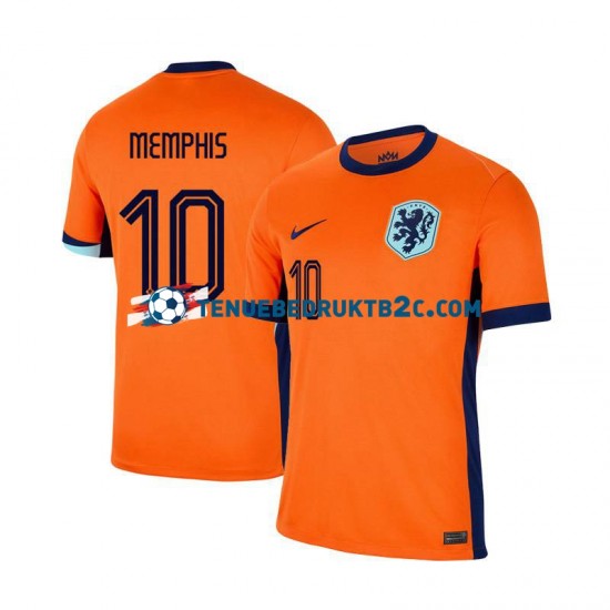 Thuisshirt Nederland Memphis Depay 10 Mannen Europacup 2024 S-S