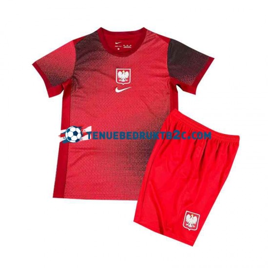 Uitshirt Polen Voetbalteneu Kinderen Europacup 2024 S-S