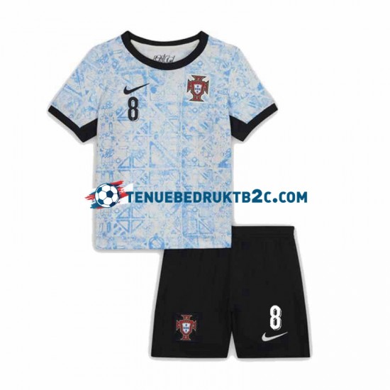 Uitshirt Portugal Bruno Fernandes 8 Voetbalteneu Kinderen Europacup 2024 S-S