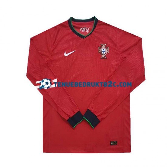 Thuisshirt Portugal Mannen Europacup 2024 L-S Rood