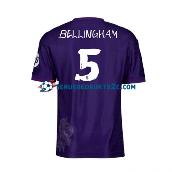 4de shirt Real Madrid Jude Bellingham 5 Y-3 Mannen 2023-24 S-S Paars