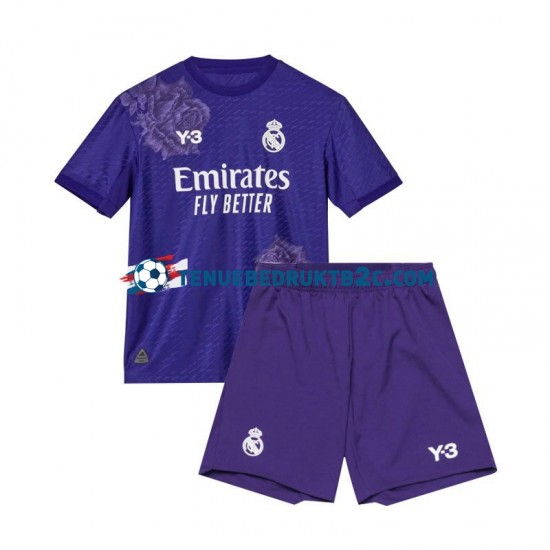 4de shirt Real Madrid Voetbalteneu Kinderen 2023-24 S-S Paars