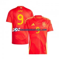Thuisshirt Spanje Gavi 9 Mannen Europacup 2024 S-S