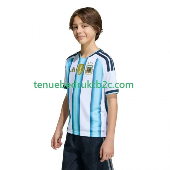 Thuisshirt Argentinië Voetbalteneu Kinderen WK 2026 S-S