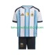 Thuisshirt Argentinië Voetbalteneu Kinderen WK 2026 S-S