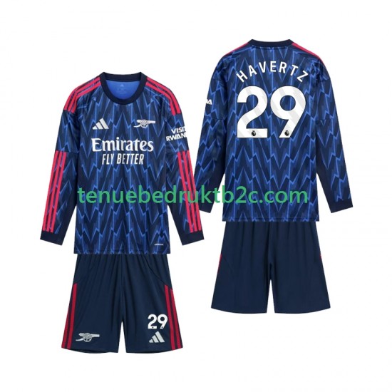Uitshirt Arsenal Havertz 29 Voetbalteneu Kinderen 2025-26 L-S