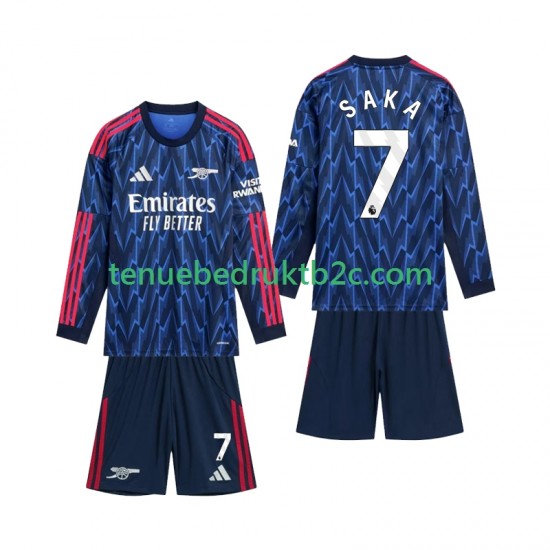 Uitshirt Arsenal Saka 7 Voetbalteneu Kinderen 2025-26 L-S