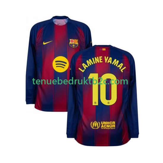 Thuisshirt FC Barcelona Lamine Yamal 10 Mannen 2025-26 L-S