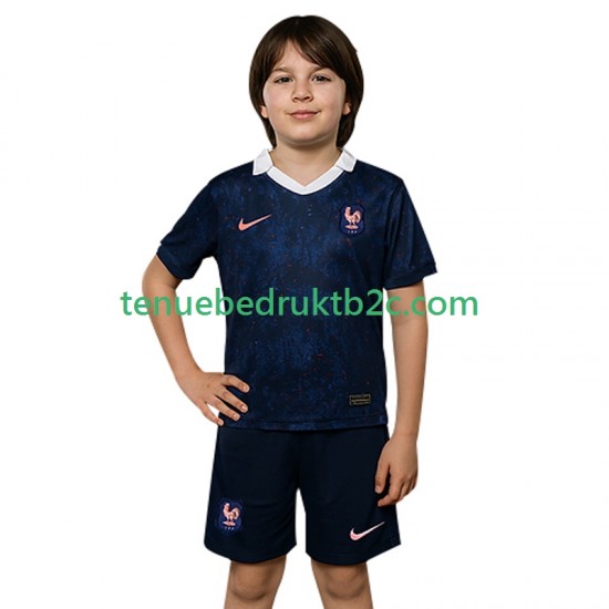 Thuisshirt Frankrijk Voetbalteneu Kinderen 2025 S-S