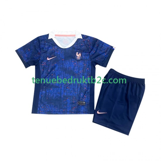 Thuisshirt Frankrijk Voetbalteneu Kinderen 2025 S-S
