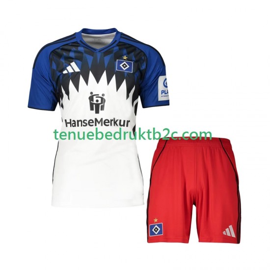 Thuisshirt Hamburger SV Voetbalteneu Kinderen 2025-26 S-S