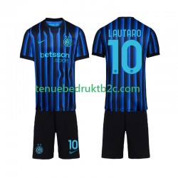 Thuisshirt Inter Milan Lautaro Martinez 10 Voetbalteneu Kinderen 2025-26 S-S