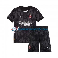 Thuisshirt AC Milan Keeper Voetbalteneu Kinderen 2024-25 S-S Zwart