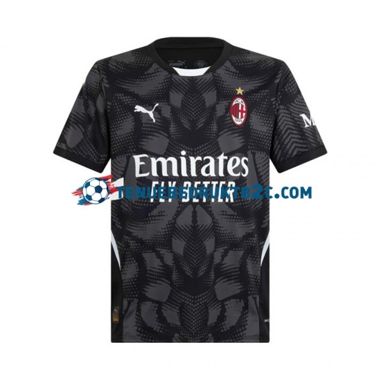 Thuisshirt AC Milan Keeper Mannen 2024-25 S-S Zwart