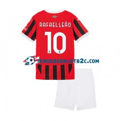 Thuisshirt AC Milan Rafael Leao 10 Voetbalteneu Kinderen 2024-25 S-S