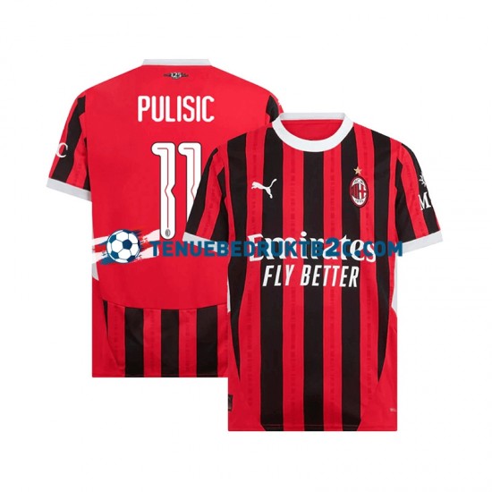 Thuisshirt AC Milan UCL Font PULISIC 11 Mannen 2024-25 S-S