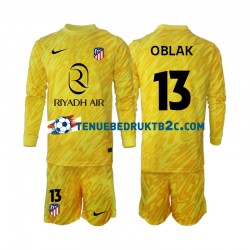 3de shirt Atlético Madrid Keeper Jan Oblak 13 Voetbalteneu Kinderen 2024-25 L-S