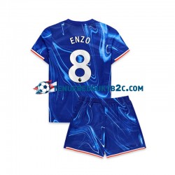 Thuisshirt Chelsea Enzo 8 Voetbalteneu Kinderen 2024-25 S-S