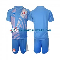 Thuisshirt Costa Rica Keeper Voetbalteneu Kinderen 2024 S-S Blauw