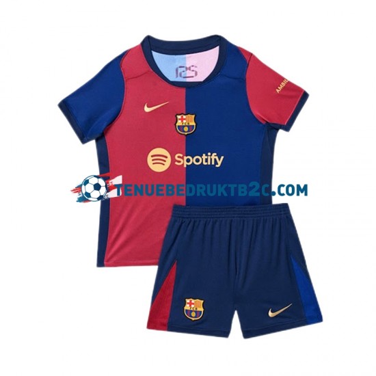 Thuisshirt FC Barcelona Voetbalteneu Kinderen 2024-25 S-S