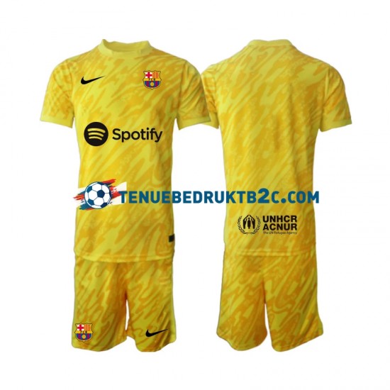 Uitshirt FC Barcelona Keeper Voetbalteneu Kinderen 2024-25 S-S