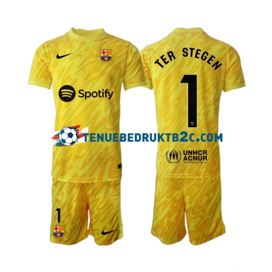 Uitshirt FC Barcelona Keeper Ter Stegen 1 Voetbalteneu Kinderen 2024-25 S-S