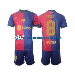 Thuisshirt FC Barcelona UCL Font PEDRI 8 Voetbalteneu Kinderen 2024-25 S-S