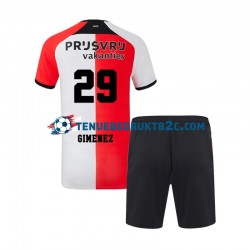 Thuisshirt Feyenoord Rotterdam Santiago Gimenez 29 Voetbalteneu Kinderen 2024-25 S-S